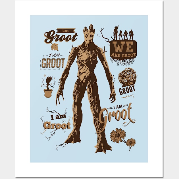 Groot Quotes Wall Art by aviaa